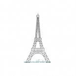 Tour Eiffel redwork